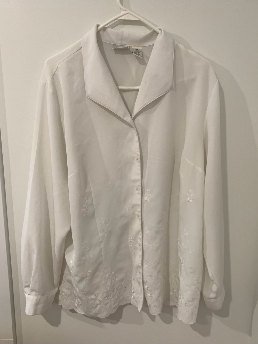 Modern Essentials white button down blouse